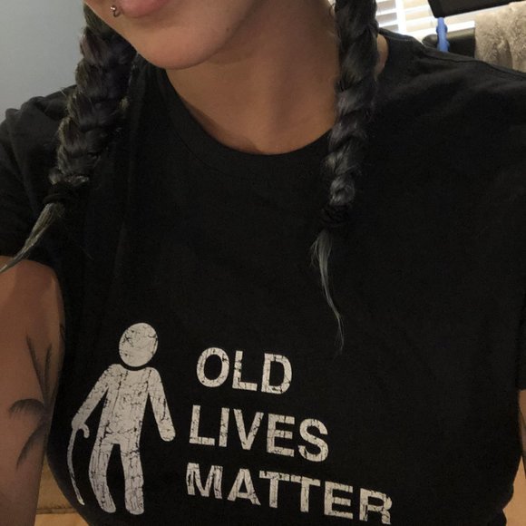 Port & Company Tops - Port & Company Fan Favorite Small Womens Funny T Shirt (Old Lives Matter)